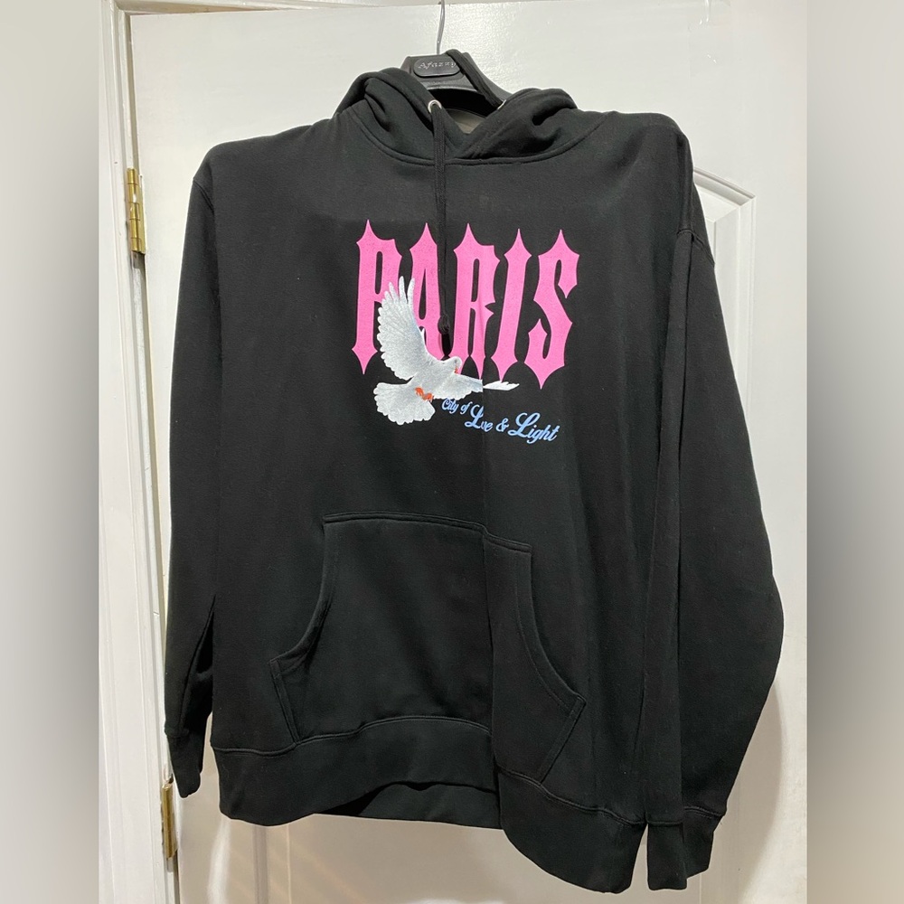 NWOT Fashion Nova Love from Paris Hoodie-Women's Large Sold Out Online!